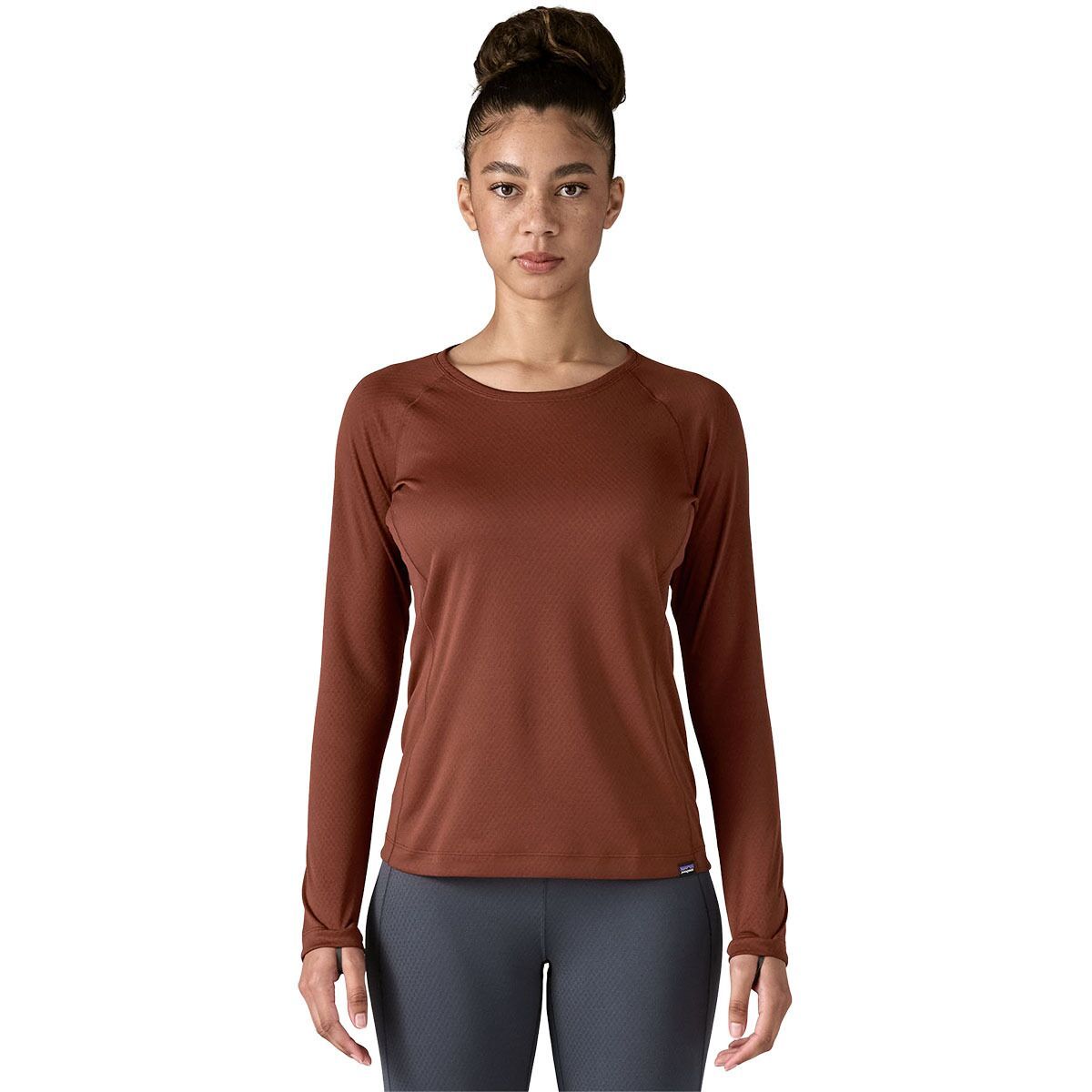 Image of Patagonia Capilene Midweight Crew Top - Women's Dried Vanilla, L