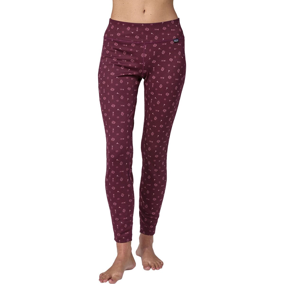 Patagonia Capilene Midweight Bottom - Women's Fire Floral/Night Plum, XXL