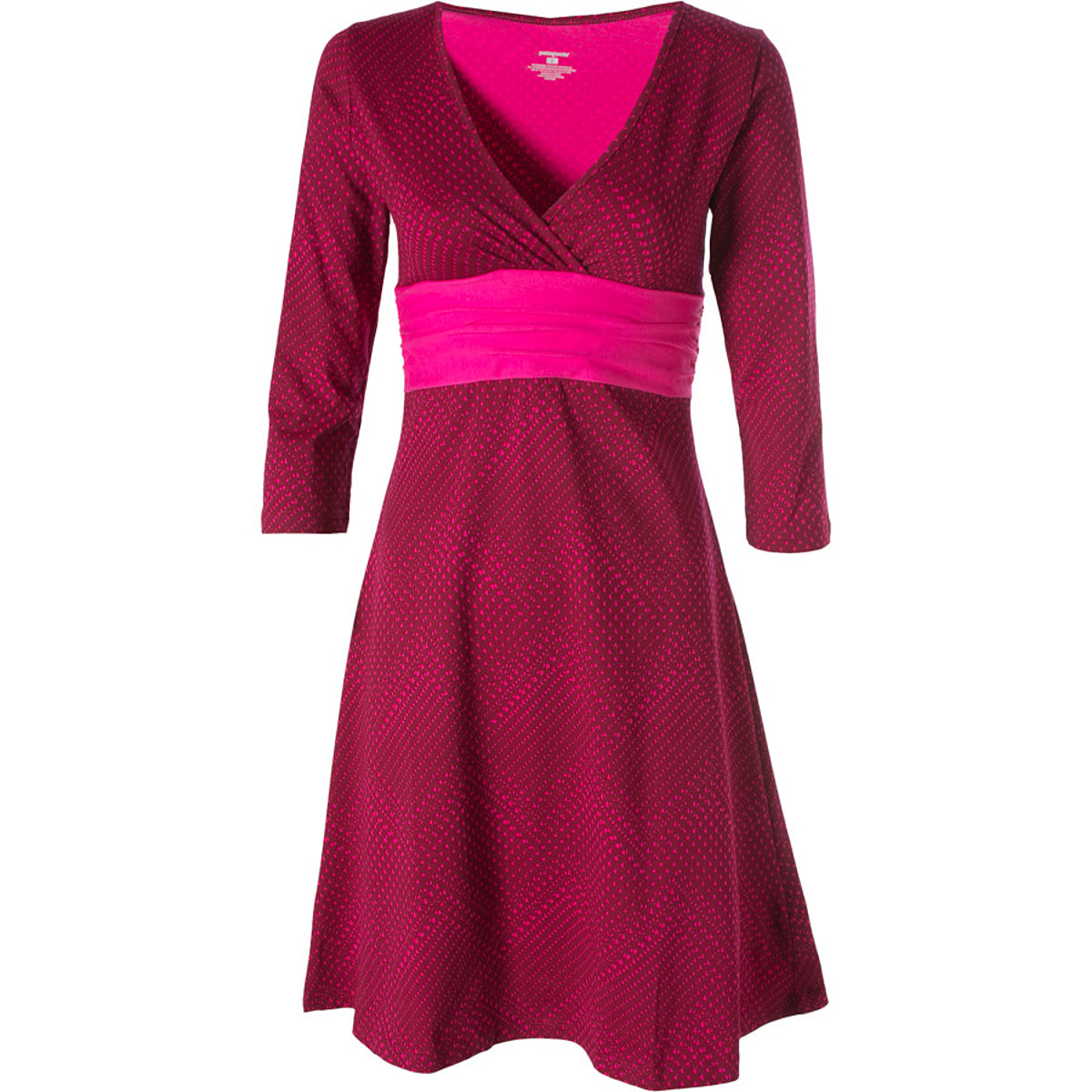 patagonia margot dress long sleeve PATAGONIA Margot Long Sleeve Faux Wrap Mini Dress Size S