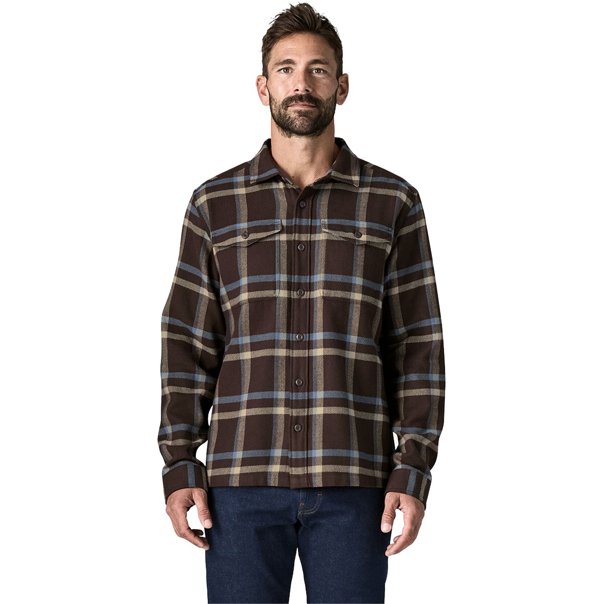 Patagonia Patagonia Fjord Flannel Shirt - Men's Crossing/Den Brown, M