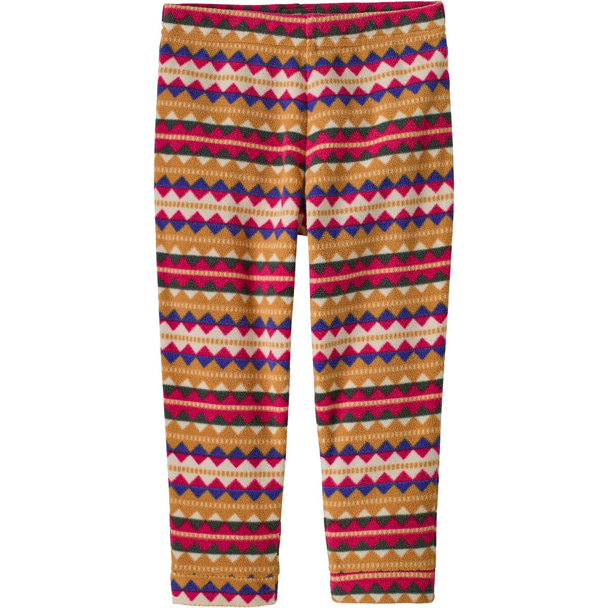 Image of Patagonia Micro D Bottom - Toddlers' Diamond Stripe/Rutabaga White, 2T