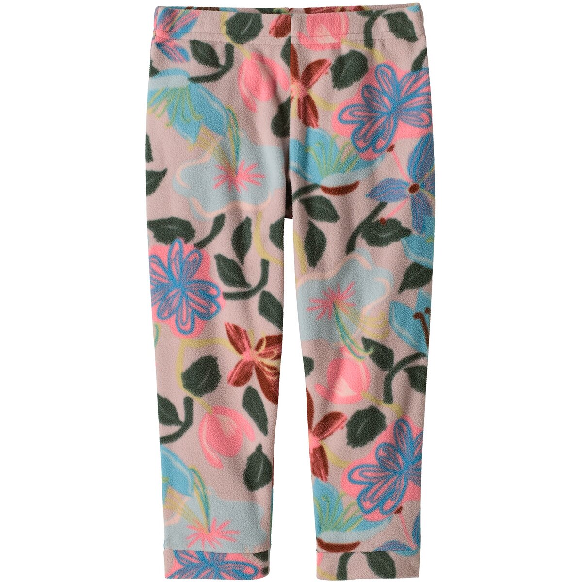 Image of Patagonia Micro D Bottom - Toddlers' Hopes and Blooms/Fuzzy Mauve, 5T