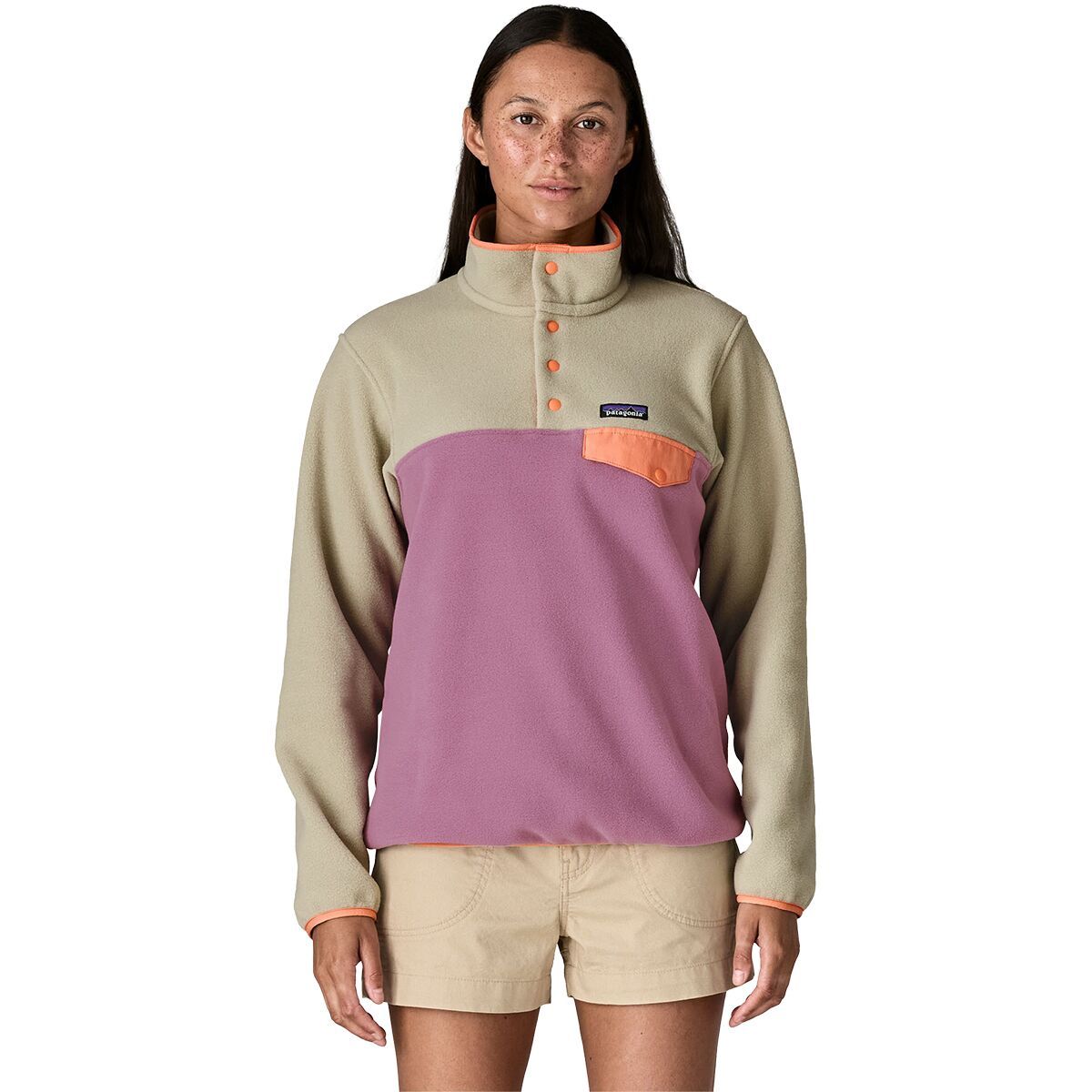 Image of Patagonia Synchilla Lightweight Snap-T Fleece Pullover - Women's Light Violet, XL