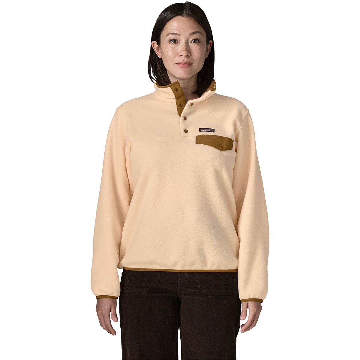 Image of Patagonia Synchilla Lightweight Snap-T Fleece Pullover - Women's Natural, XL