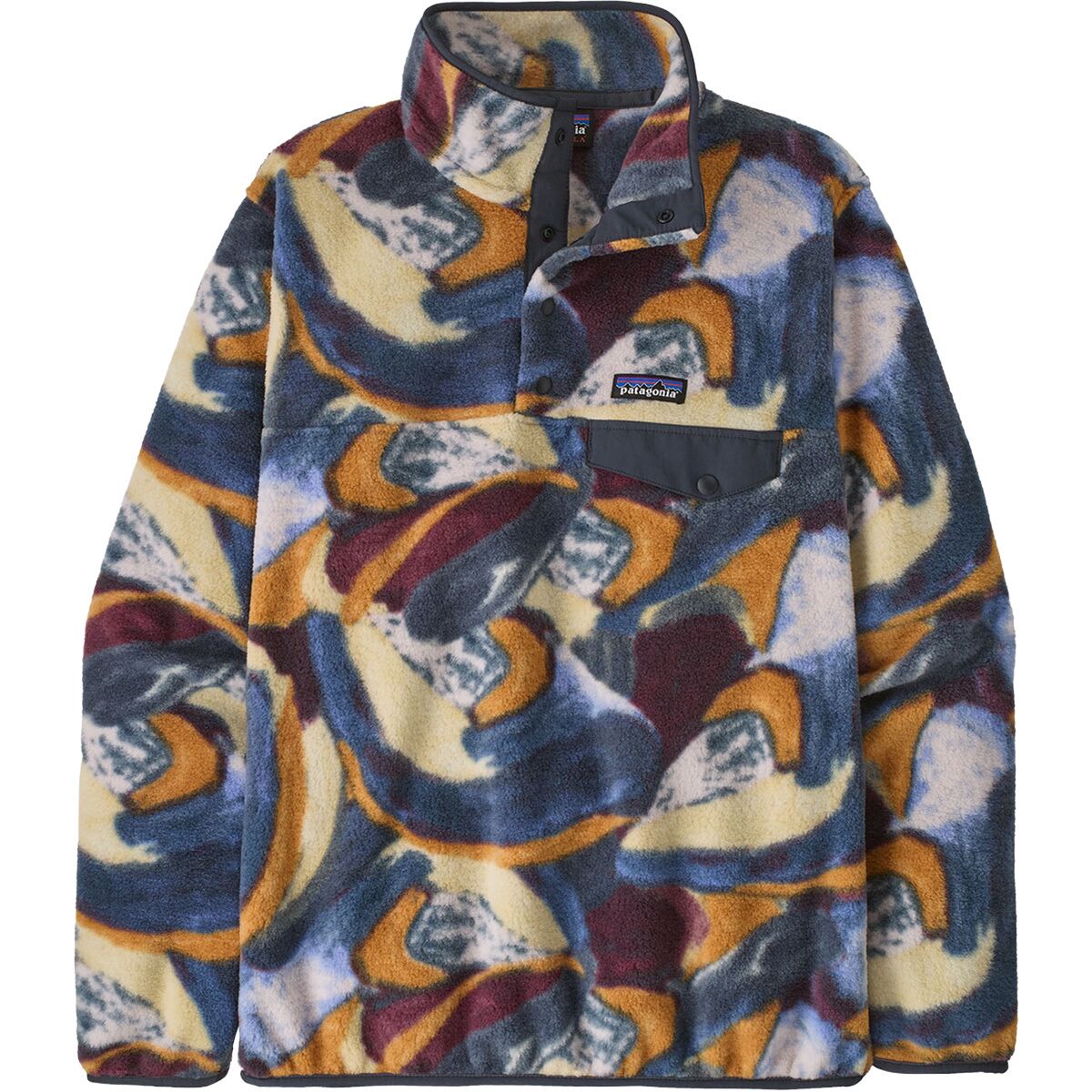 Image of Patagonia Synchilla Lightweight Snap-T Fleece Pullover - Women's Smudge/Smolder Blue, M