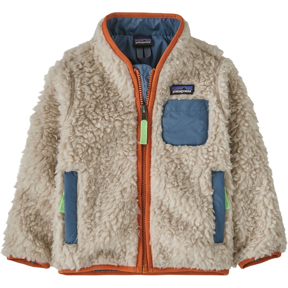 Patagonia Baby Retro x Jacket Natural with Redtail Rust 18mo