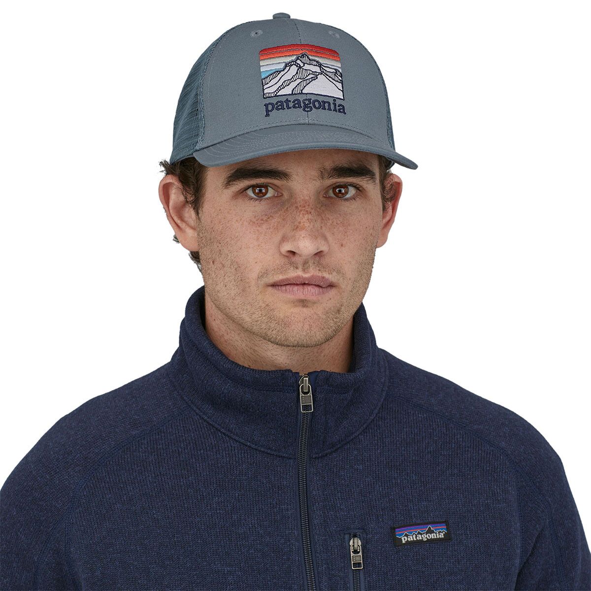 Patagonia Line Logo Ridge LoPro Trucker Fishing Surf Hat NEW Patagonia Line Logo Ridge LoPro Trucker Hat – Gallatin River  main image 3