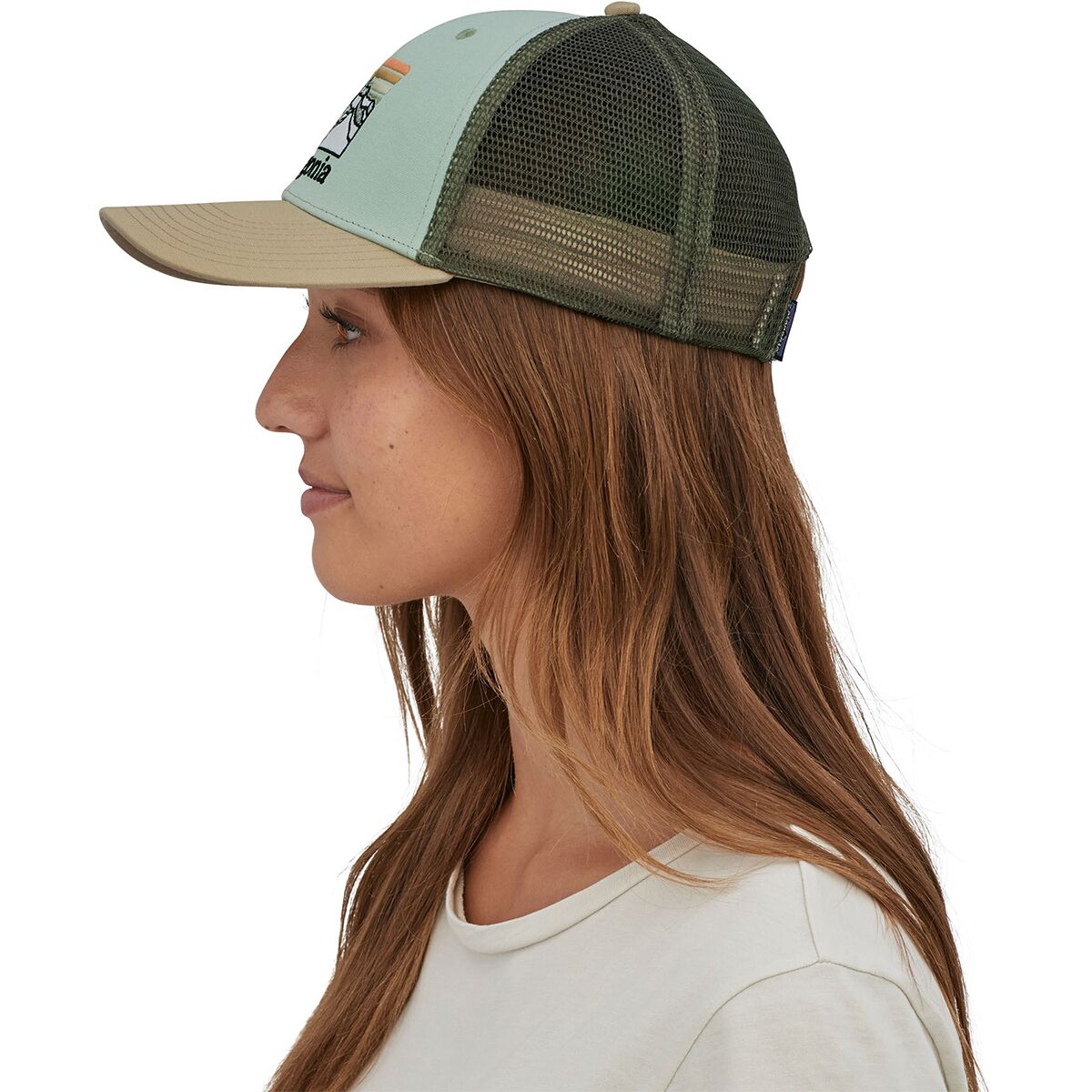 Casquette Patagonia Line Logo Ridge LoPro Trucker vert thé I Urban