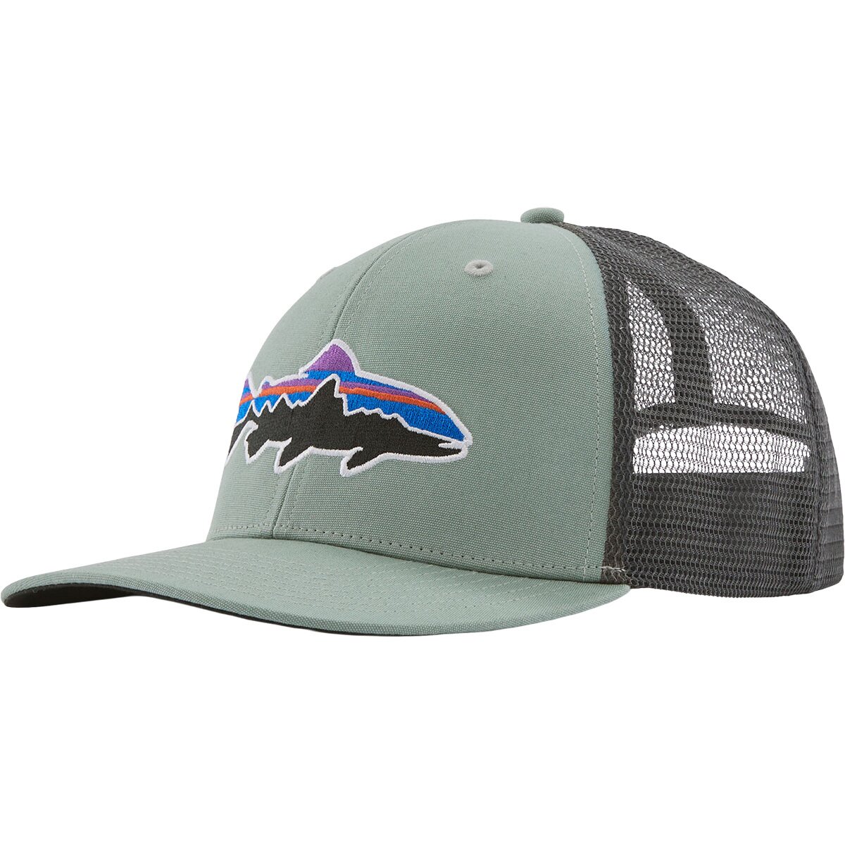Image of Patagonia Fitz Roy Trout Trucker Hat Cover Green, One Size