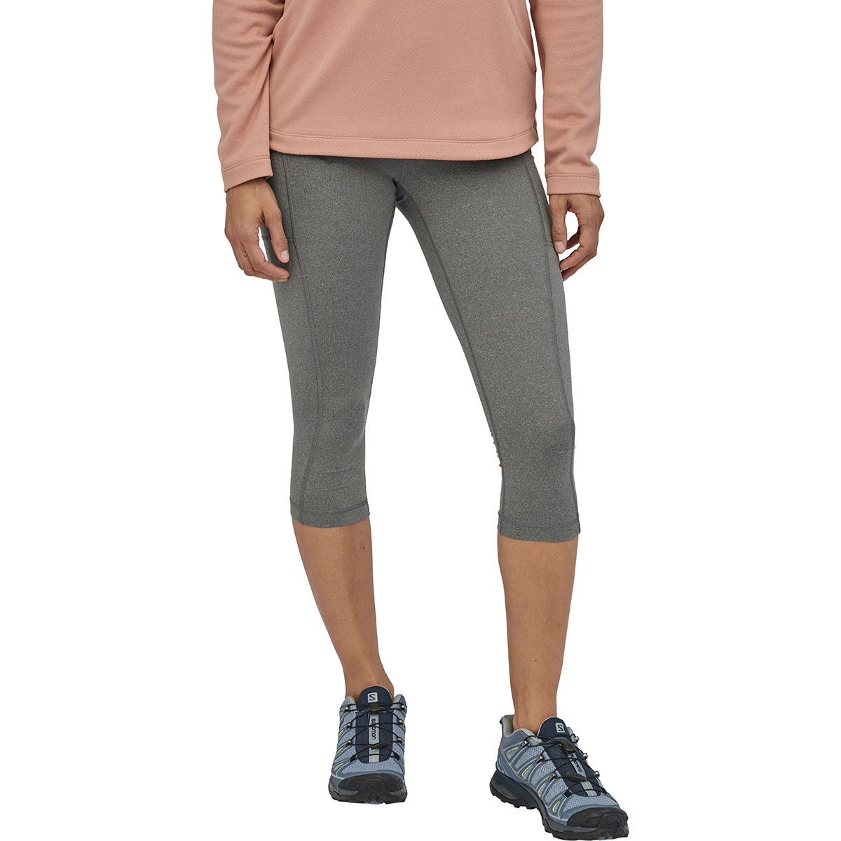 Patagonia Pack Out Lightweight Crop Tight - Women's Forge Grey, XS