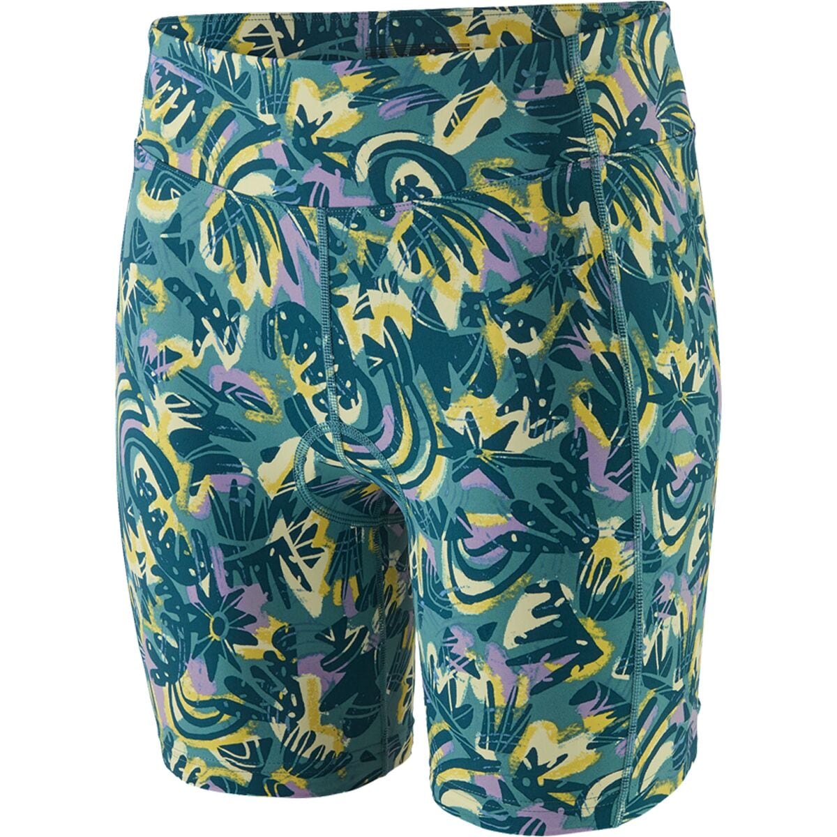 Image of Patagonia Nether Bike Liner Short - Women's Wild Botanist: Wetland Blue, XS