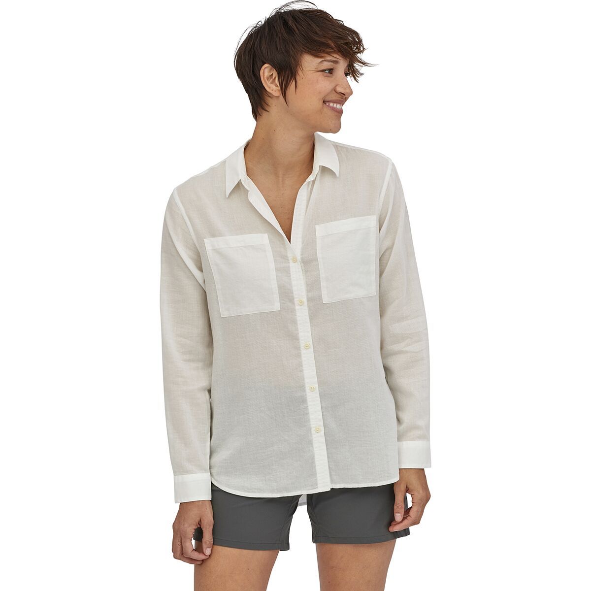 Image of Patagonia A/C Buttondown Lightweight Shirt - Women's White, XL