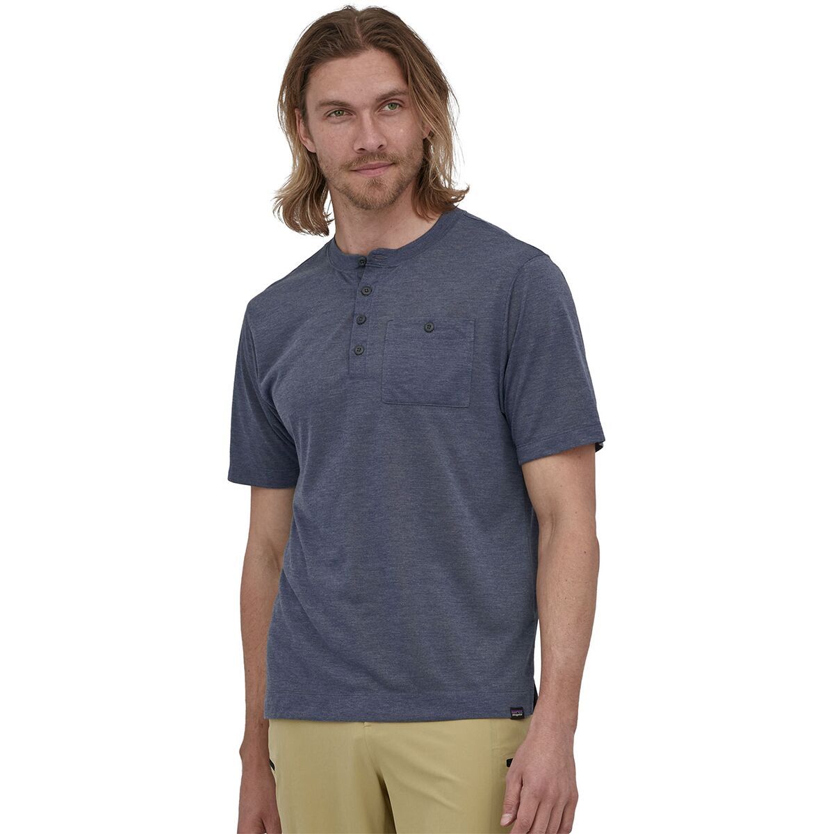 Image of Patagonia Capilene Cool Trail Bike Henley - Men's Classic Navy, XS