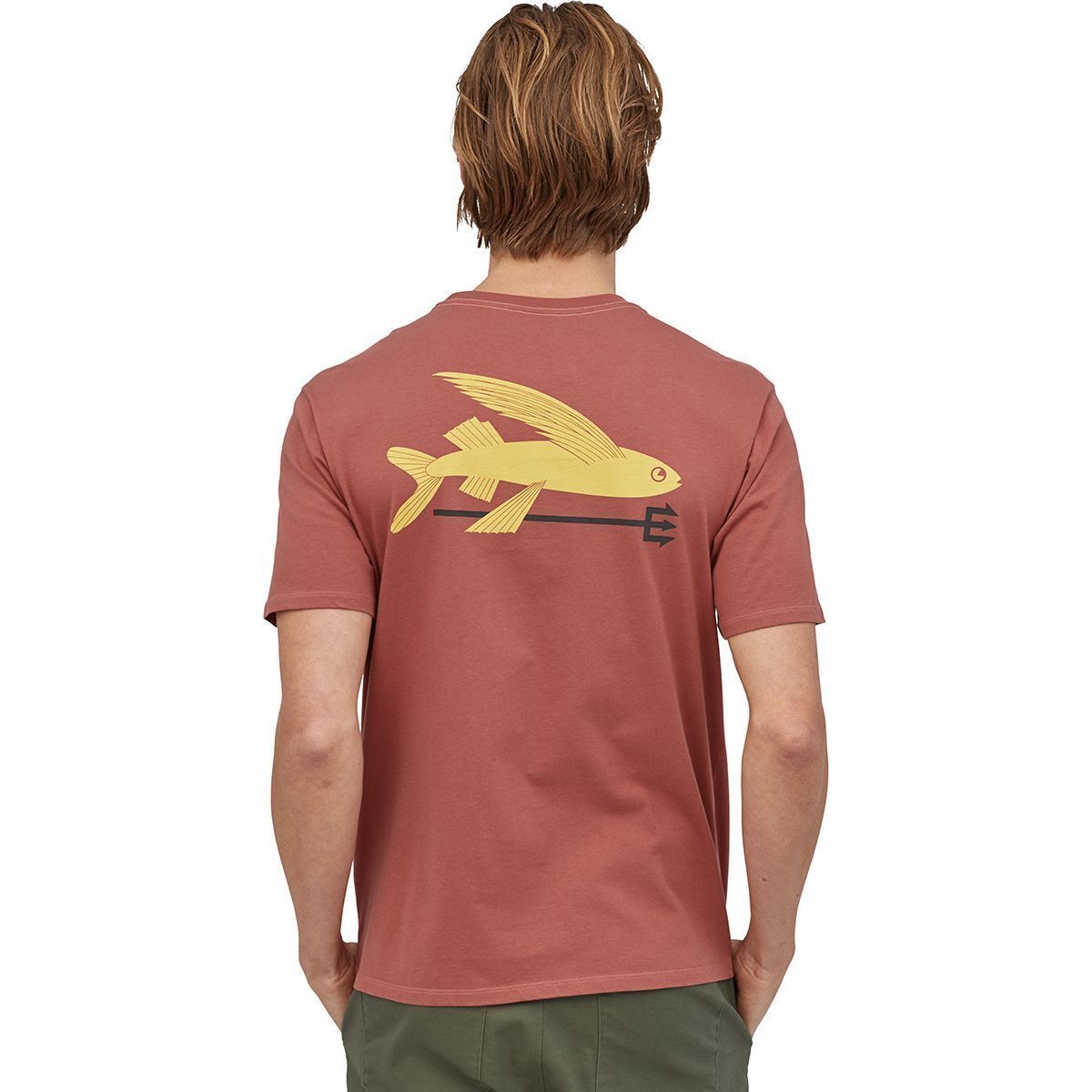 ◆Patagonia◆ Flying Fish Tights Organic Pocket T-Shirt Patagonia Men's Flying Fish Responsibili-Tee®