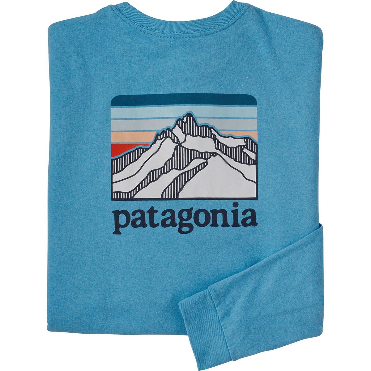 Patagonia Line Logo Ridge Long-Sleeve Responsibili-T-Shirt - Men's Lago Blue, L