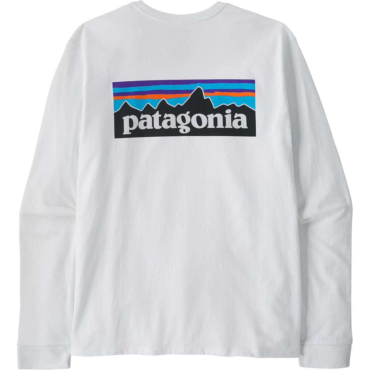 Image of Patagonia P-6 Logo Long-Sleeve Responsibili-T-Shirt - Men's Fiber White, XL
