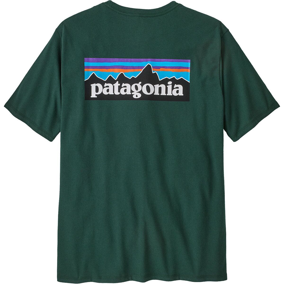 Image of Patagonia P-6 Logo Short-Sleeve Responsibili-T-Shirt - Men's Cascade Green, S
