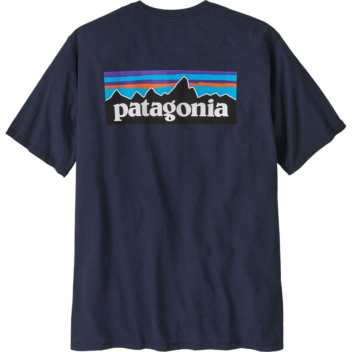 Image of Patagonia P-6 Logo Short-Sleeve Responsibili-T-Shirt - Men's New Navy, M