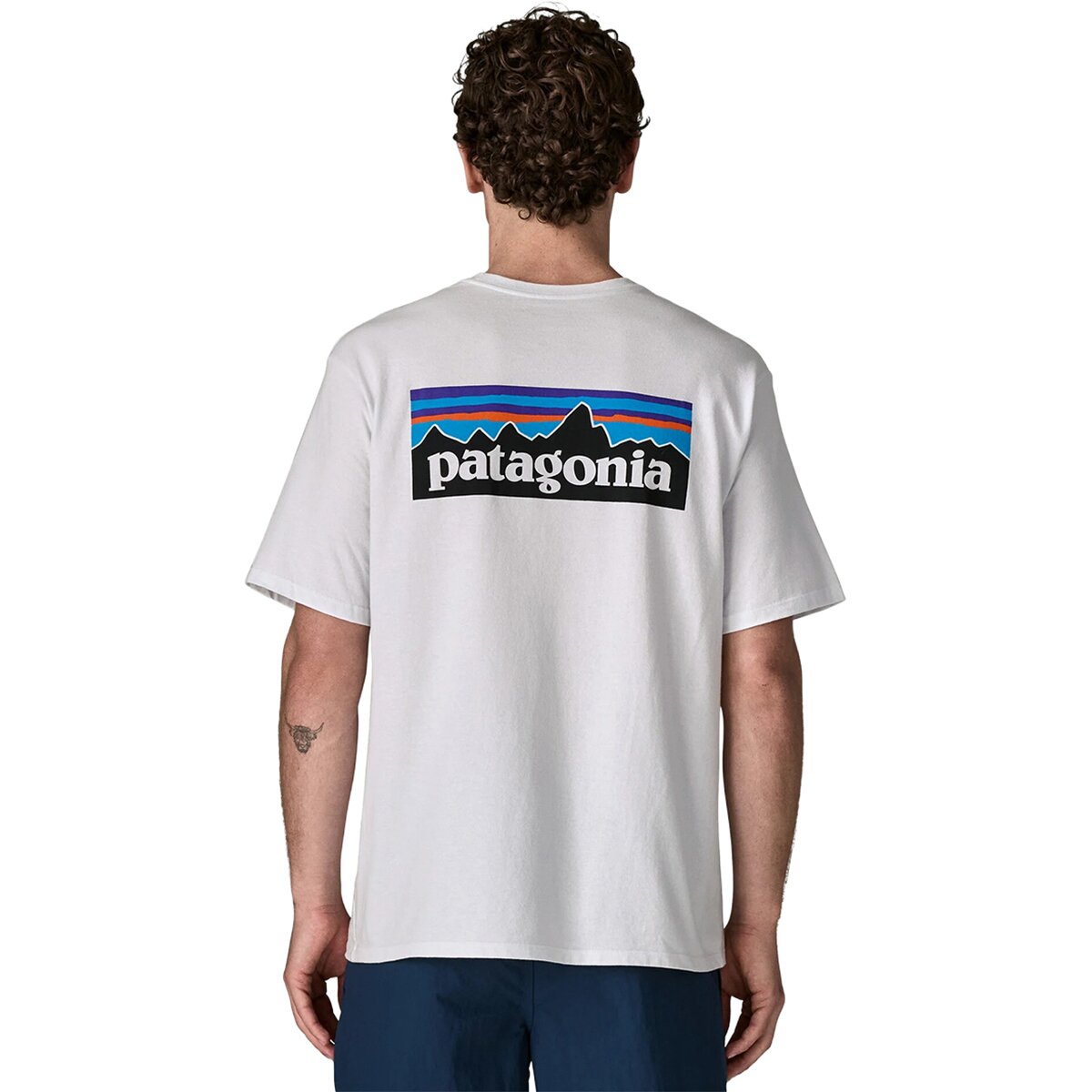 Image of Patagonia P-6 Logo Short-Sleeve Responsibili-T-Shirt - Men's White, M