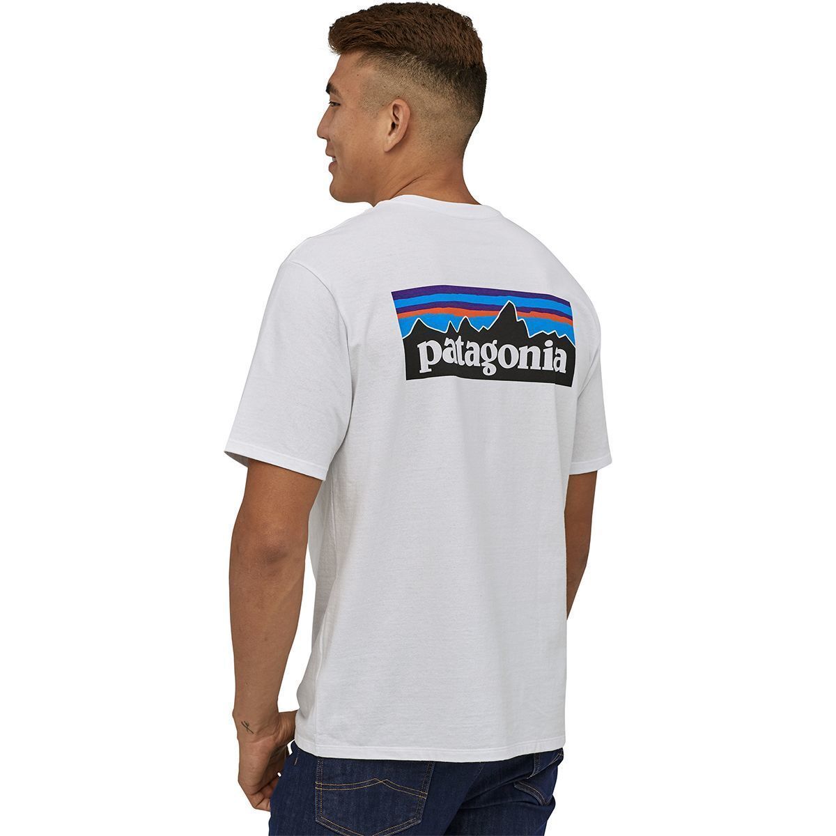 Patagonia Men's P-6 Logo Responsibili-Tee White / L