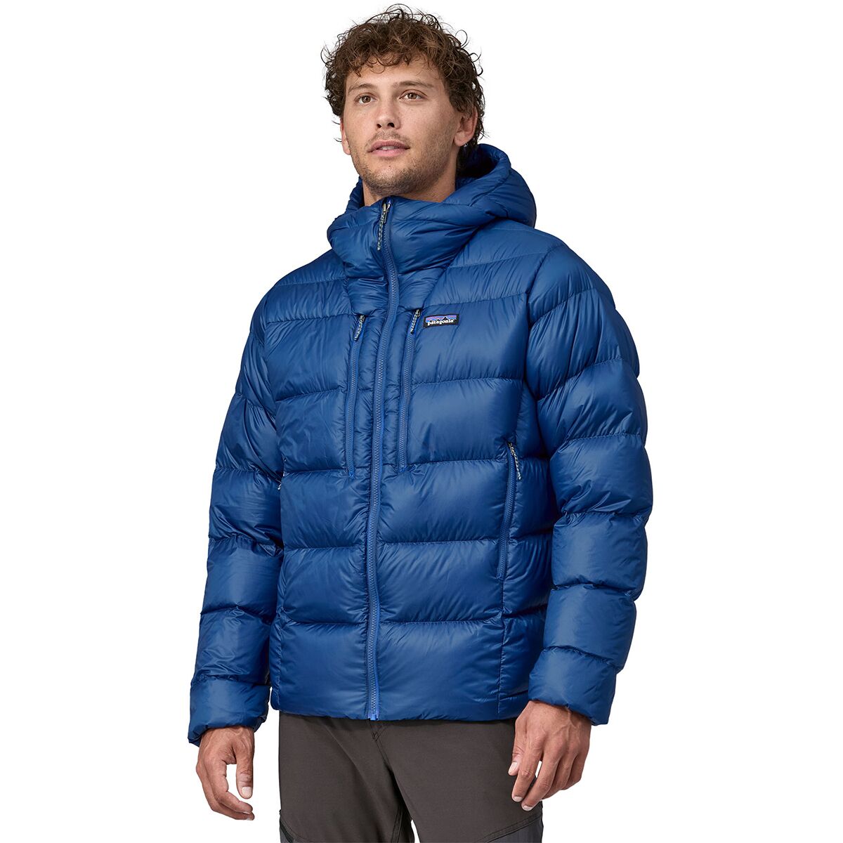 Patagonia Patagonia Fitz Roy Down Hooded Jacket - Men's Passage Blue, XL