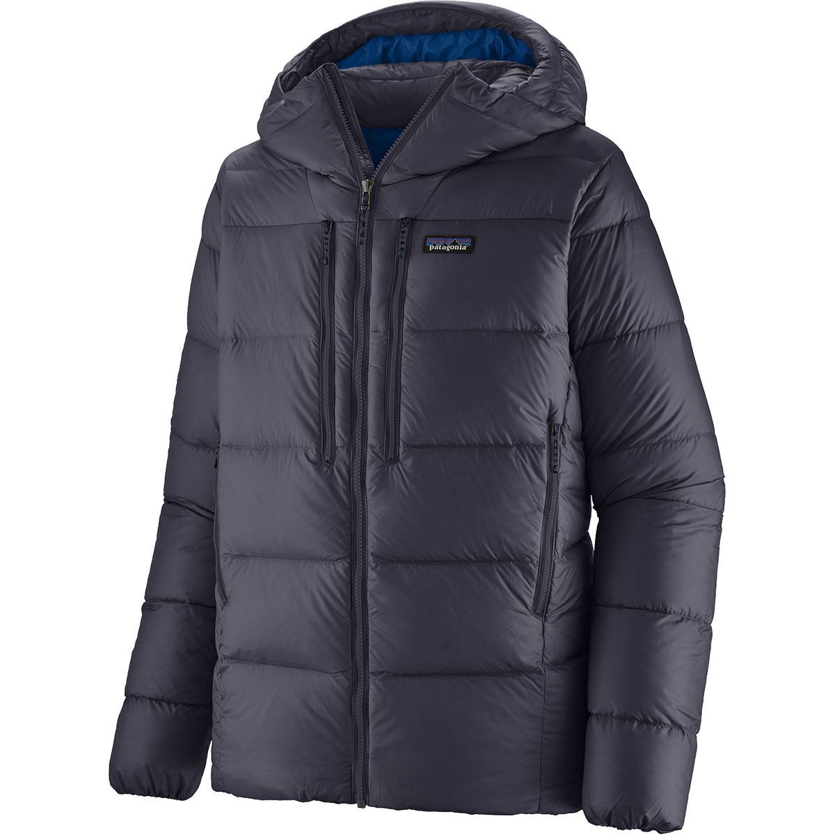Image of Patagonia Fitz Roy Down Hooded Jacket - Men's Sunken Blue, M