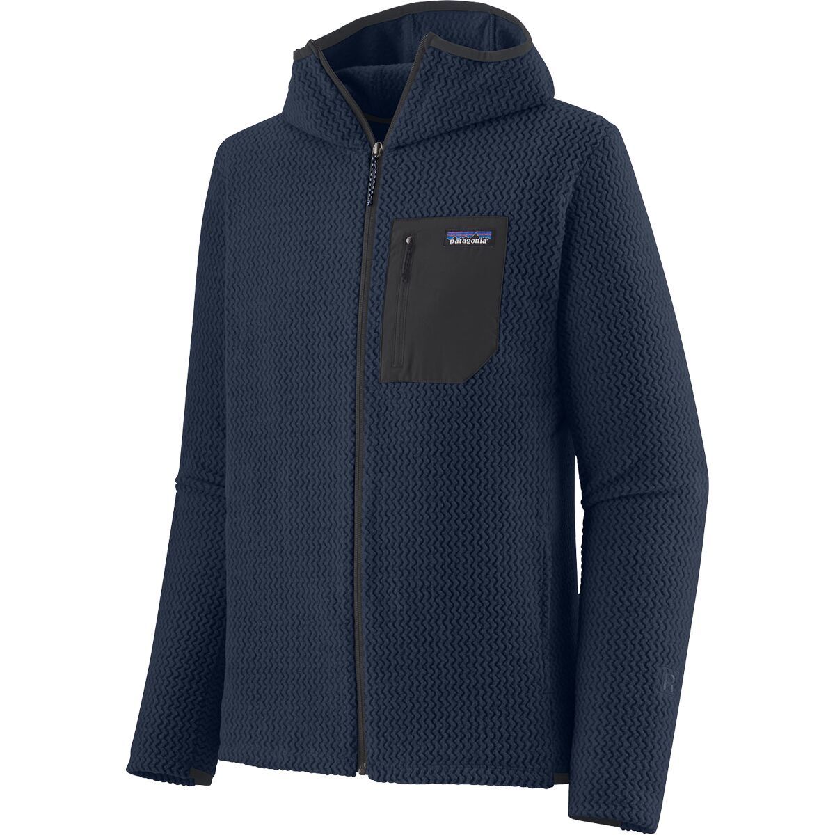 Image of Patagonia R1 Air Full-Zip Hooded Jacket - Men's New Navy, XXL