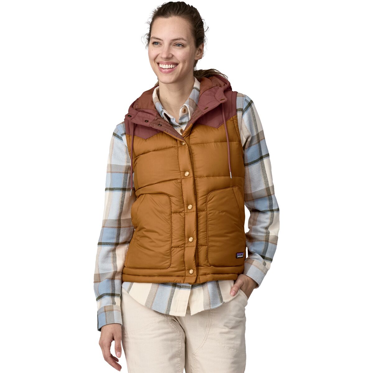 Patagonia Patagonia Bivy Hooded Down Vest - Women's Shelter Brown, XS