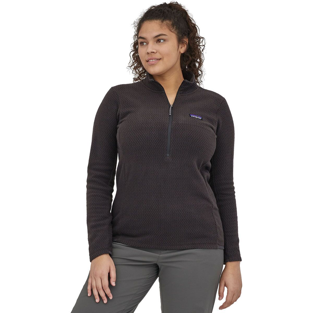 Image of Patagonia R1 Air Zip-Neck Fleece - Women's Black, XL