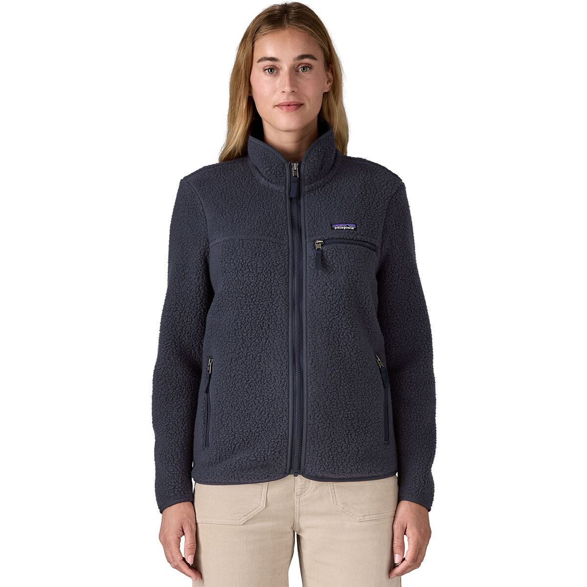 Image of Patagonia Retro Pile Fleece Jacket - Women's Sunken Blue, S