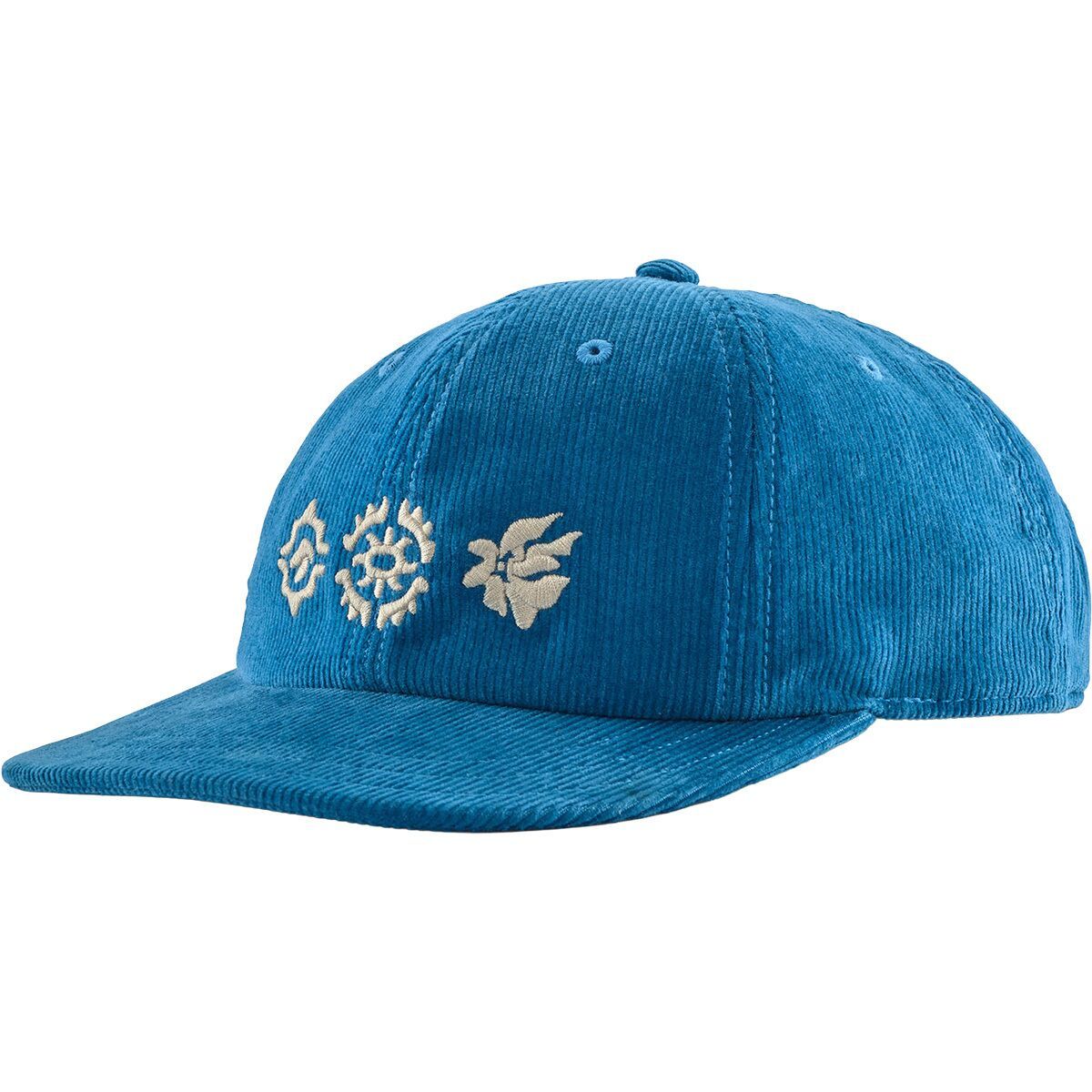 Image of Patagonia Corduroy Cap Kaleido Flowers: Shore Blue, One Size