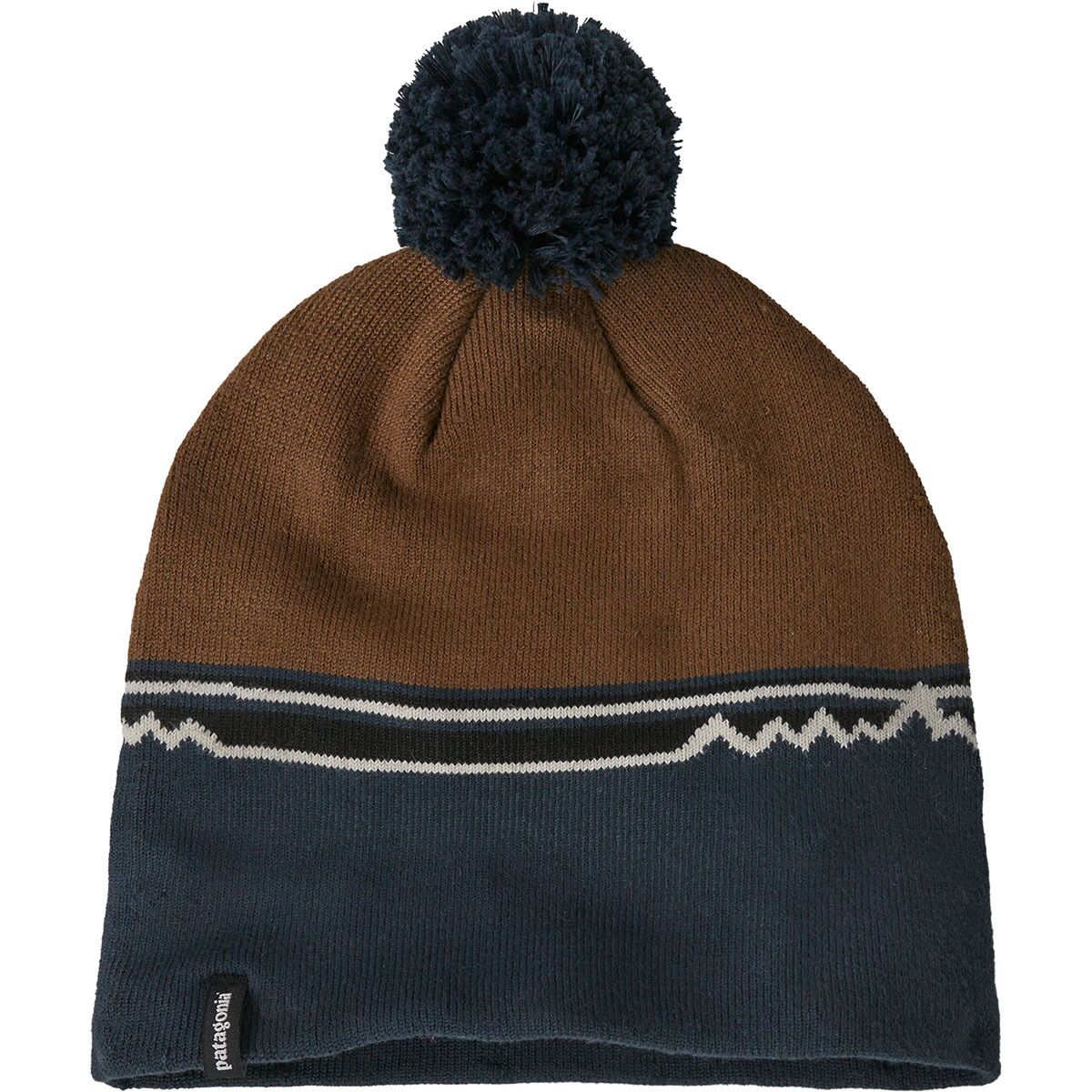 Patagonia Lightweight Powder Town Beanie Swirling Earth: Thermal Blue, One Size