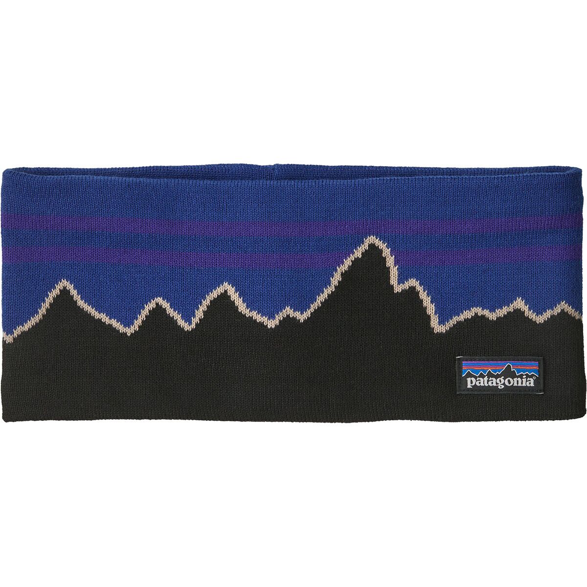 Image of Patagonia Powder Town Headband Classic Fitz Roy: P6 Blue, One Size