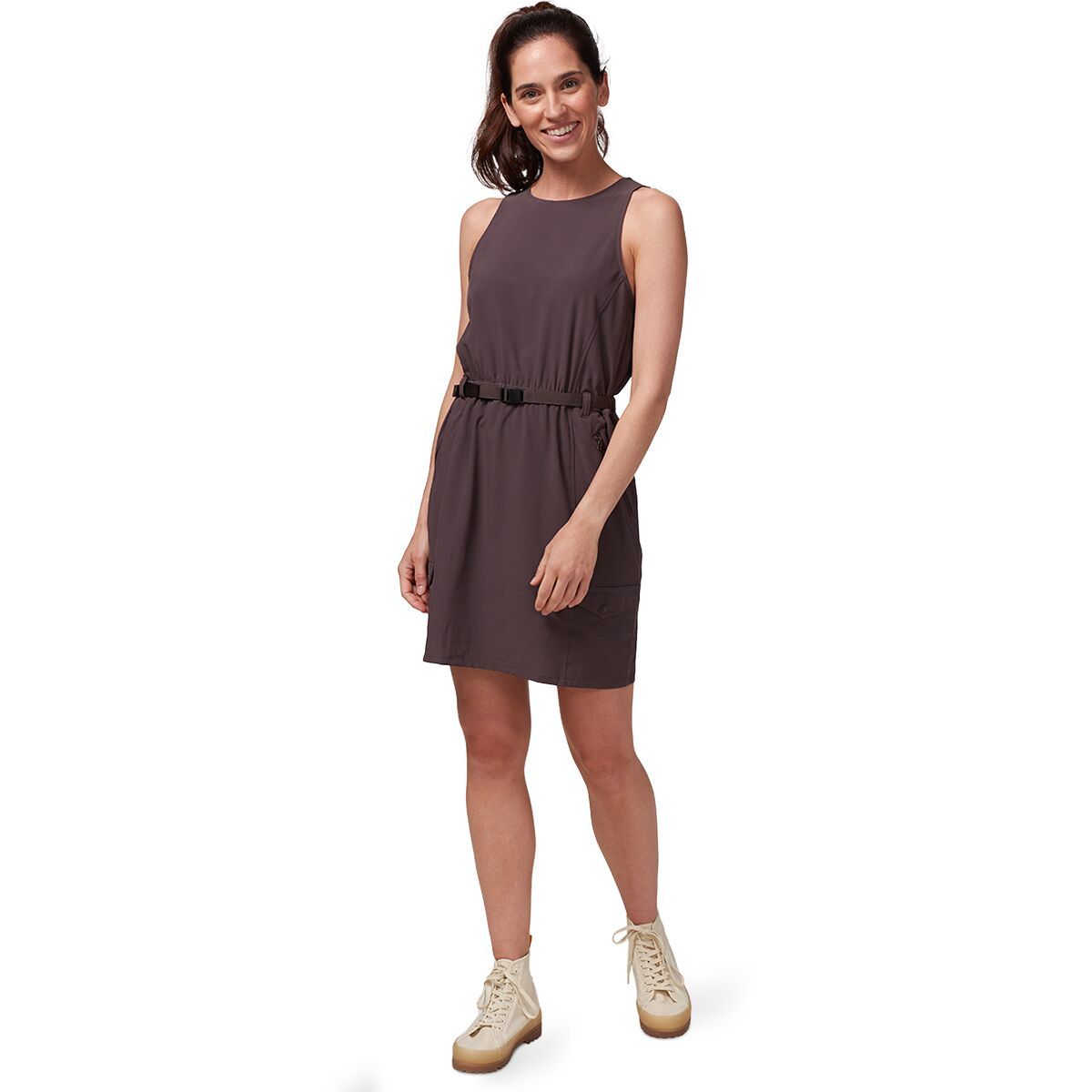 Patagonia Fleetwith Belted Dress - Women's Basalt Brown, S