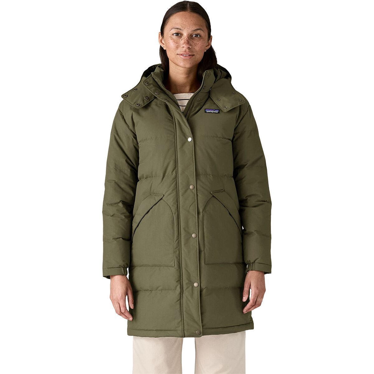 Image of Patagonia Downdrift Parka - Women's Basin Green, S