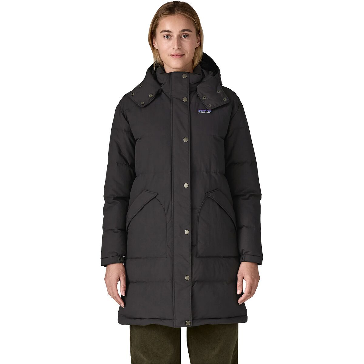 Image of Patagonia Downdrift Parka - Women's Black, XS