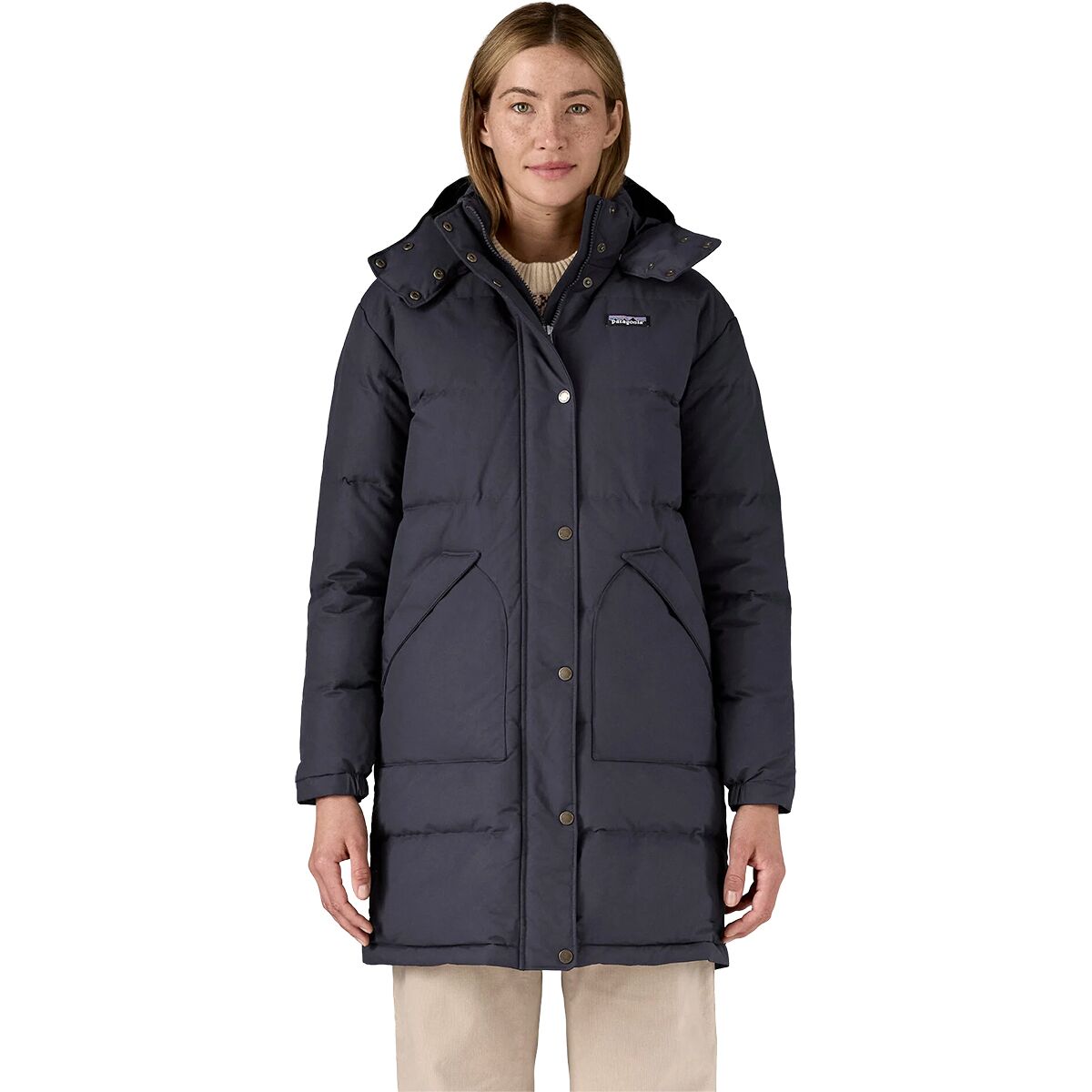 Image of Patagonia Downdrift Parka - Women's Sunken Blue, XS