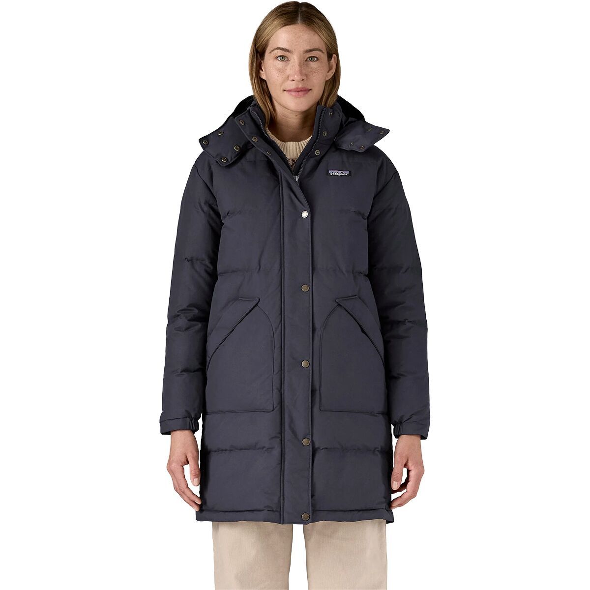 Image of Patagonia Downdrift Parka - Women's Sunken Blue, M
