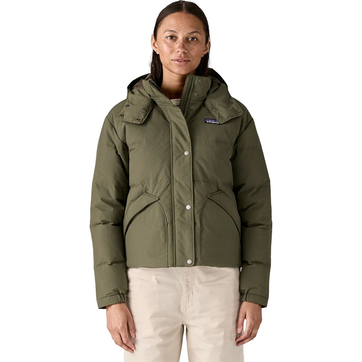 Image of Patagonia Downdrift Jacket - Women's Basin Green, XL