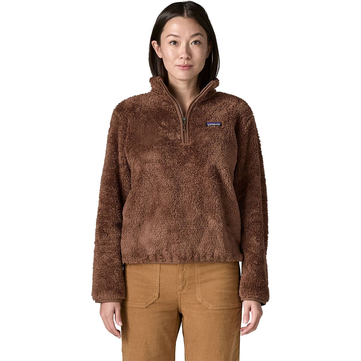 Image of Patagonia Los Gatos 1/4-Zip Jacket - Women's Berm Brown, S