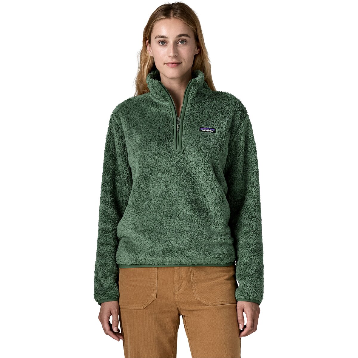 Image of Patagonia Los Gatos 1/4-Zip Jacket - Women's Canopy Green, M