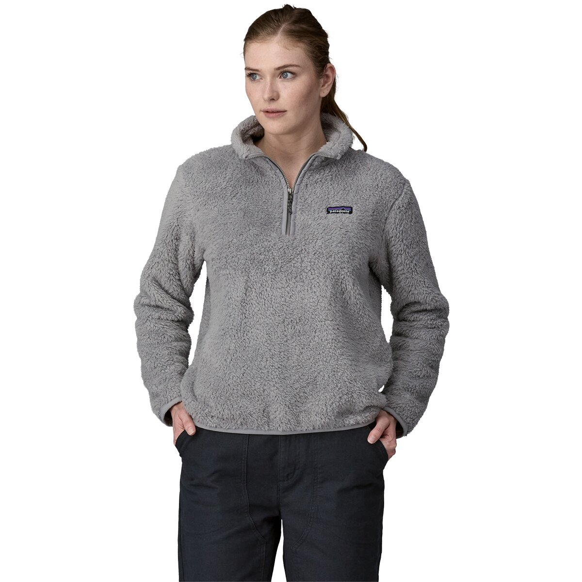 Image of Patagonia Los Gatos 1/4-Zip Jacket - Women's Salt Grey, L