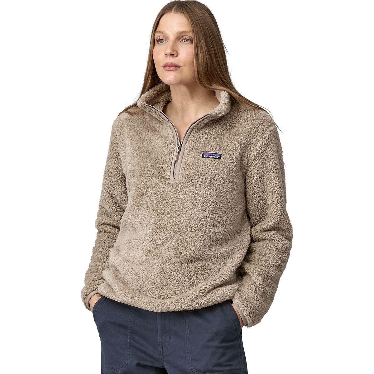 Image of Patagonia Los Gatos 1/4-Zip Jacket - Women's Seabird Grey, L