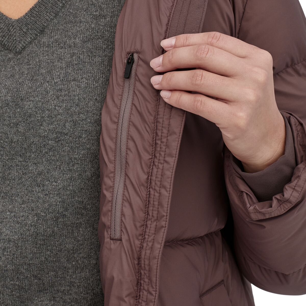 Women's silent sales down parka