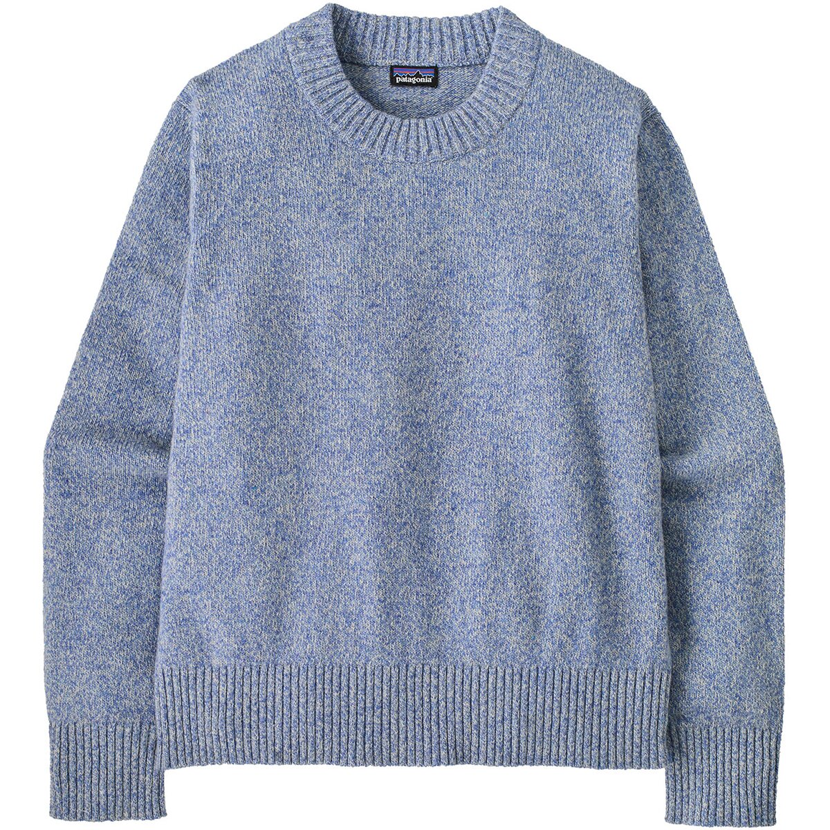 Image of Patagonia Recycled Wool Crewneck Sweater - Women's Dappled/Diver Blue, L