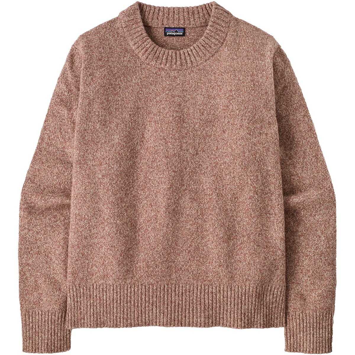 Image of Patagonia Recycled Wool Crewneck Sweater - Women's Dappled/Moonrise Taupe, L