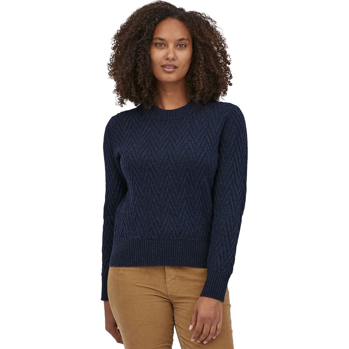 Recycled Wool Crewneck Sweater - Women