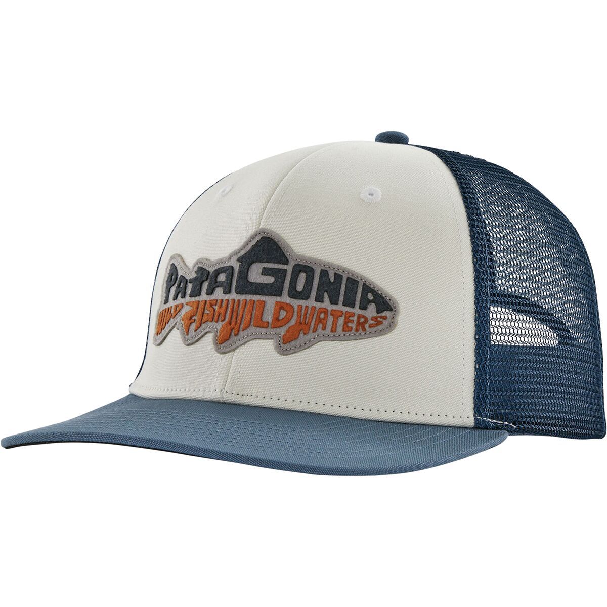 Patagonia Take a Stand Trucker Hat Wild Waterline: Utility Blue, One Size