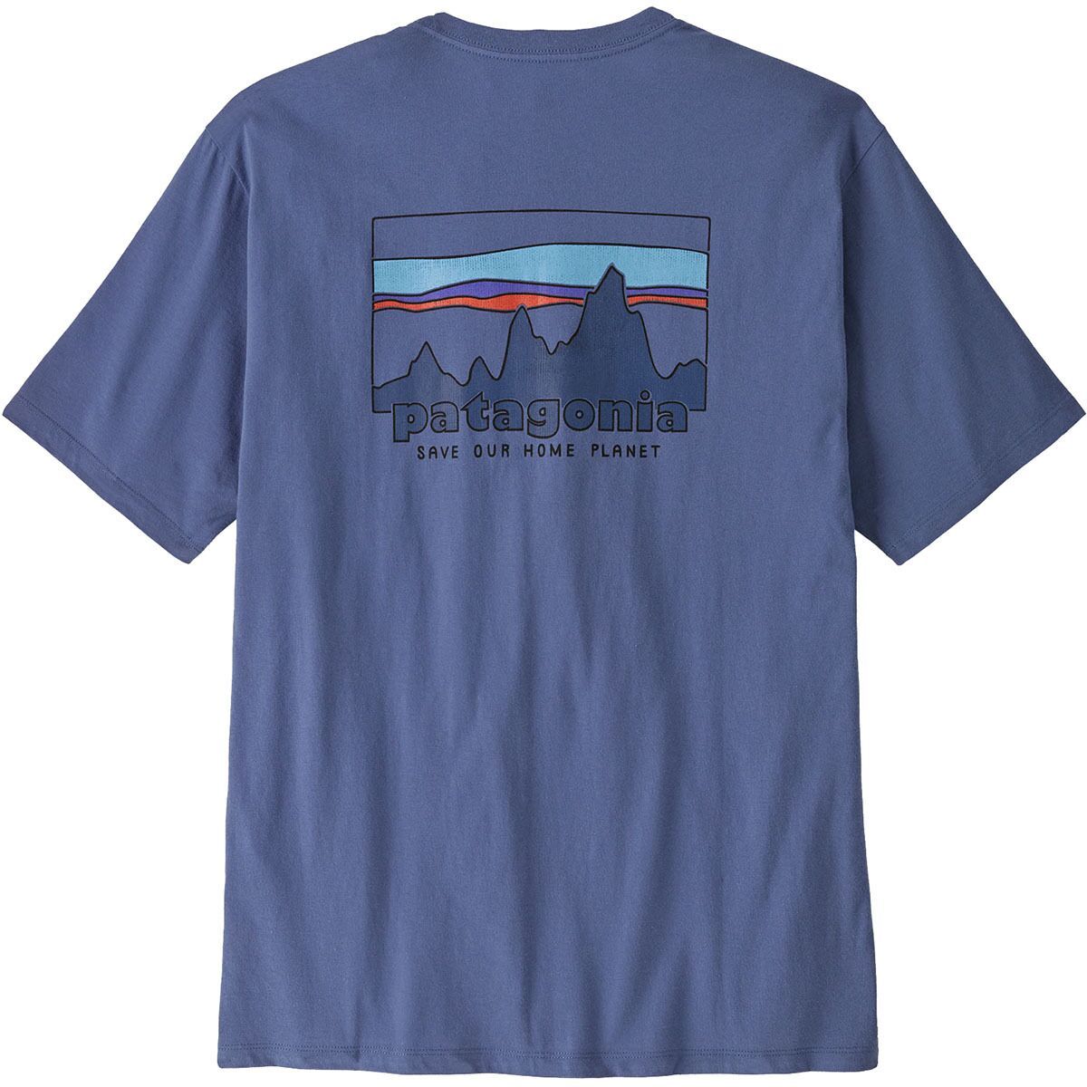 Image of Patagonia 73 Skyline Regenerative Organic Pilot Cotton T-Shirt - Men's Current Blue, XL