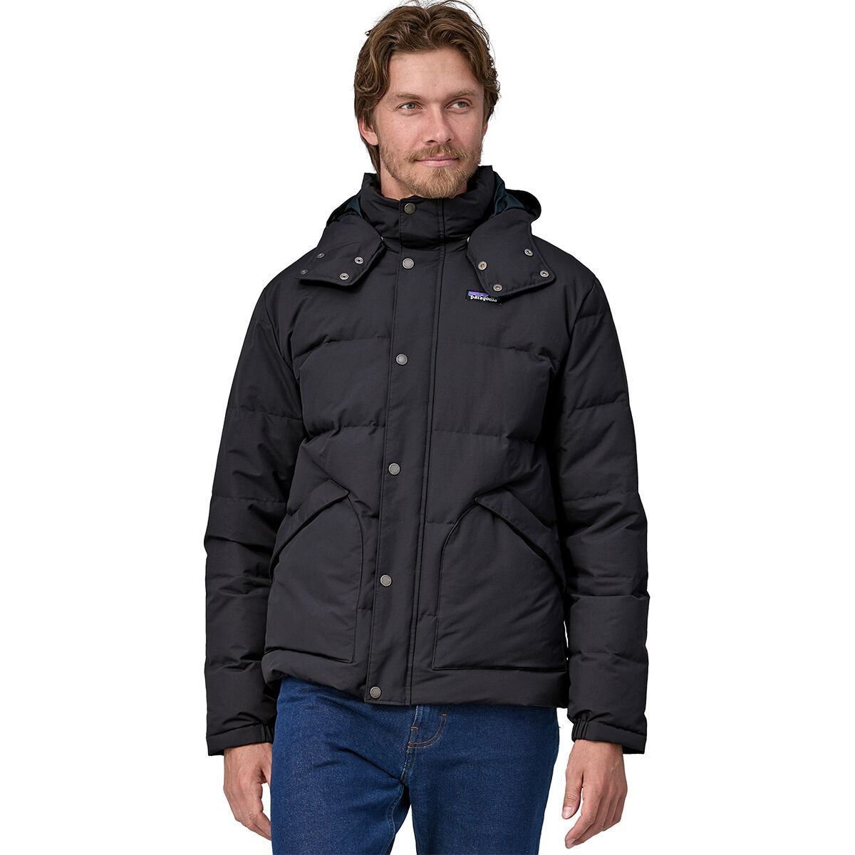 Image of Patagonia Downdrift Jacket - Men's Ink Black, M